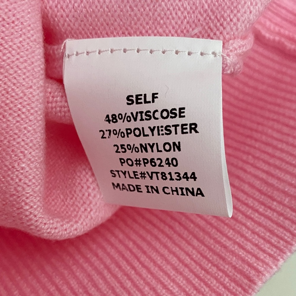 Vine & Love Pink Puff Sleeve Sweater - Picture 7 of 7